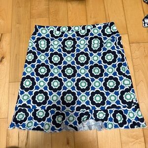 Golftini Print Mini Skirt in Navy, White & Mint